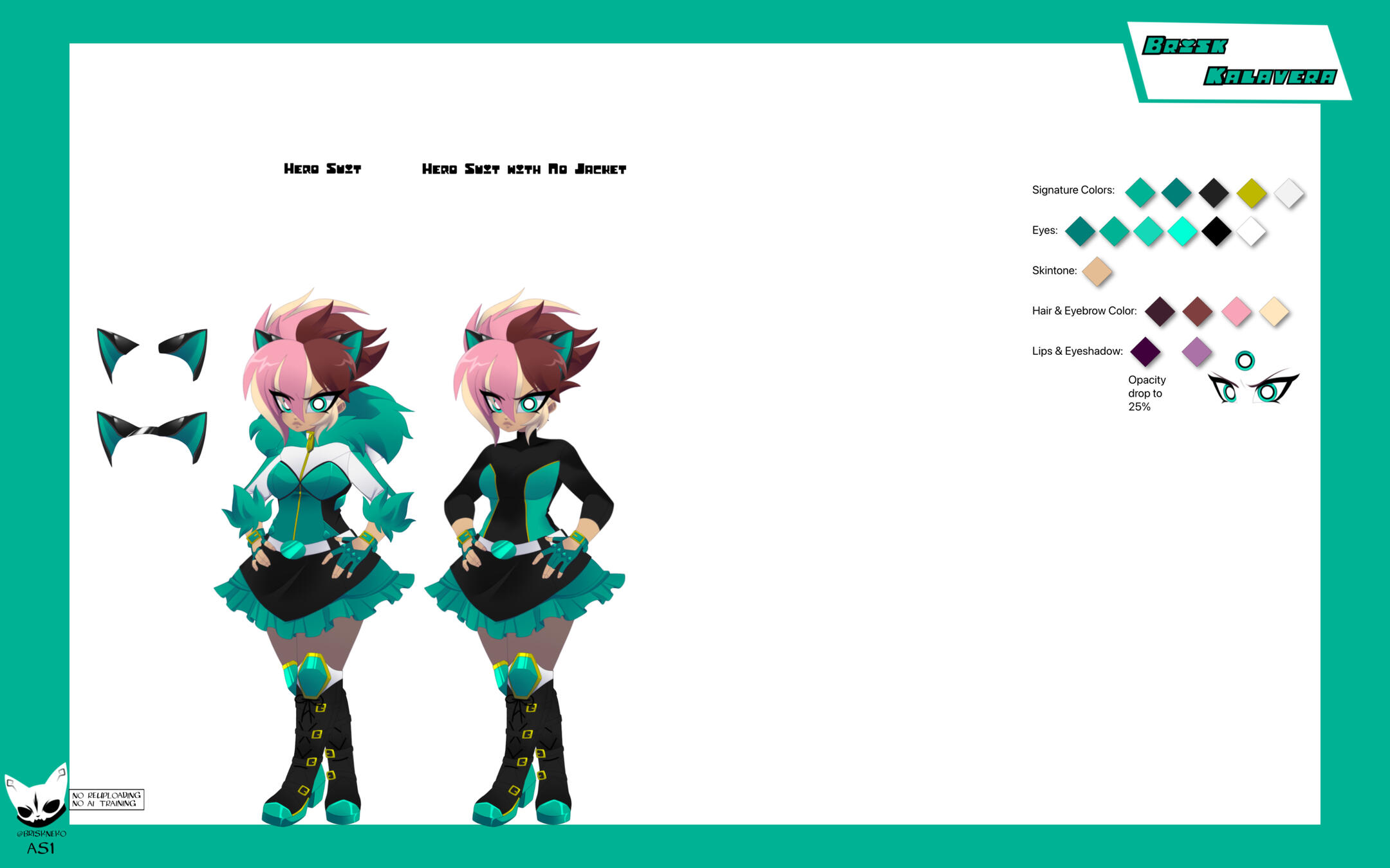 Powerpuff Girls OC Brisk drawn in 3rd Art Style